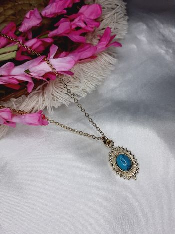 Collier en acier inoxydable doré