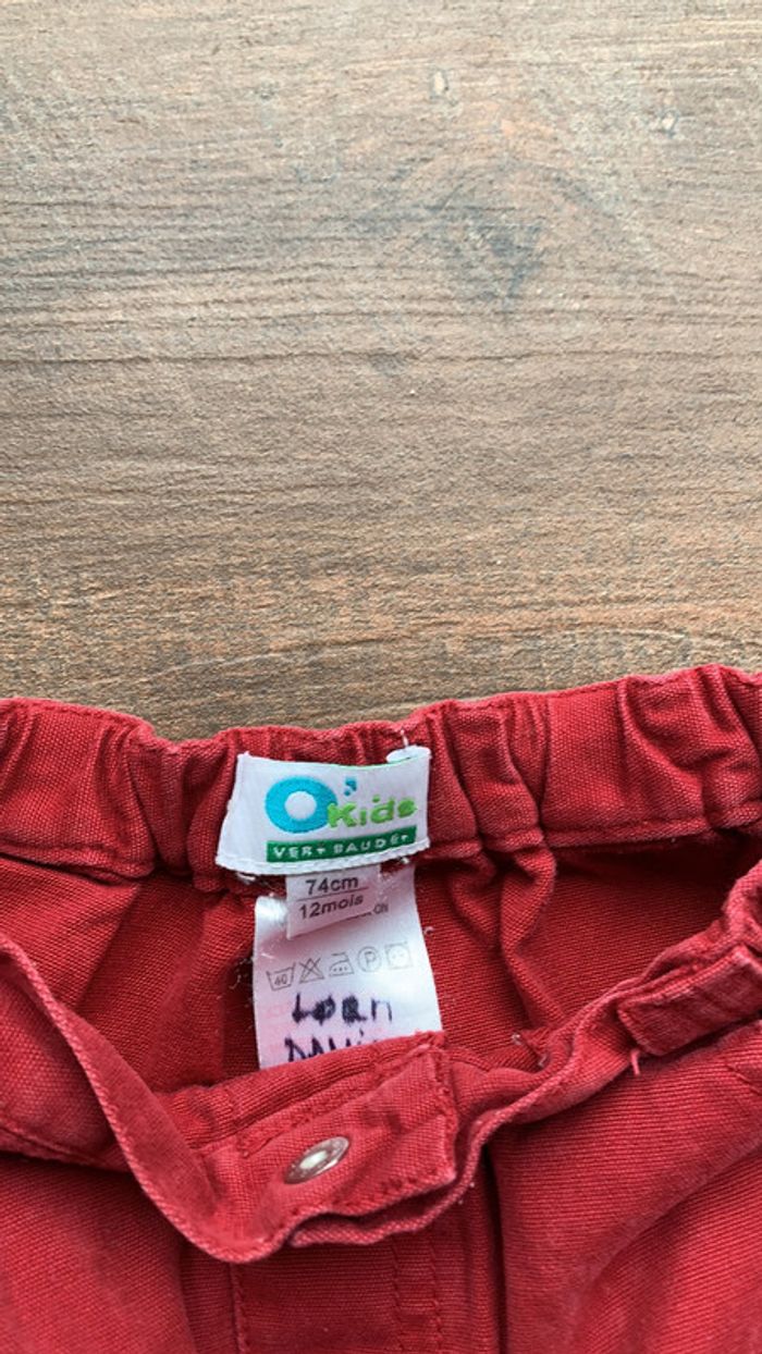 Pantalon toile Vertbaudet 12 mois - photo numéro 3