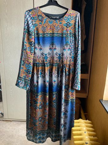 Superbe robe Mango Trafalgar collection bohème à longues manches entièrement doublée taille S