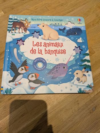 Livre sonore les animaux de la banquise en très bon état 