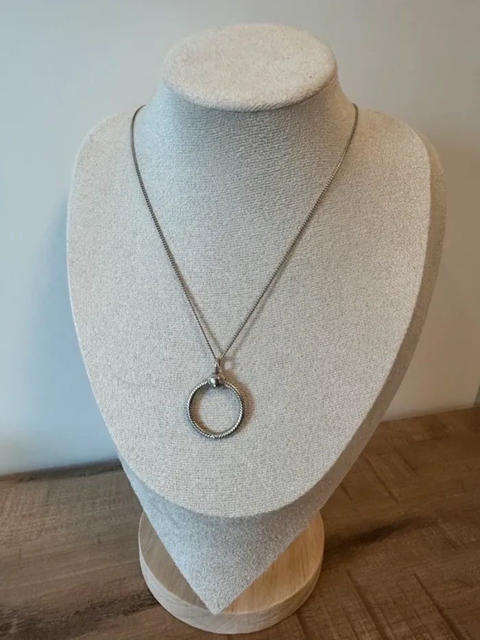 Chaîne Pandora Authentique Ajustable avec Pendentif O pour charm