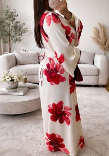 Robe longue fleurie