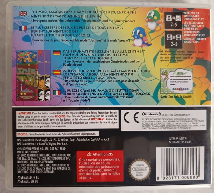 Jeu Bust-A-Move Nintendo Ds avec notice - photo numéro 2