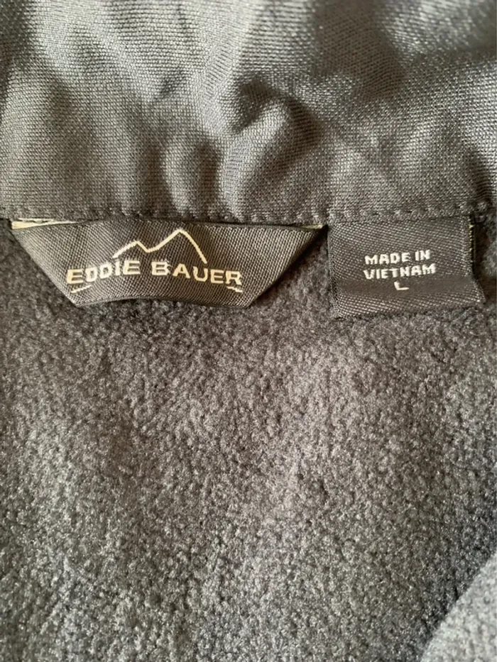Pull quart zip Eddie Bauer gris - Logo Prosperty Home Mortgage - photo numéro 3