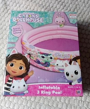 Piscine gonflable gabby chat 