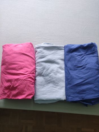 Lot de 3 draps housse 