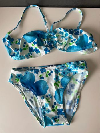 Maillot de bain fleur bleu