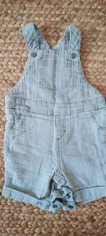 Salopette short 6 mois
