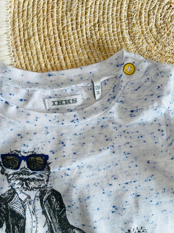 T-shirt manches courtes ikks 12 mois - photo numéro 3