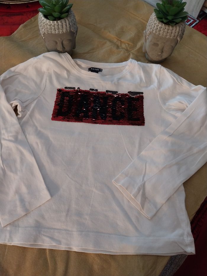 Haut blanc 5 ans fille