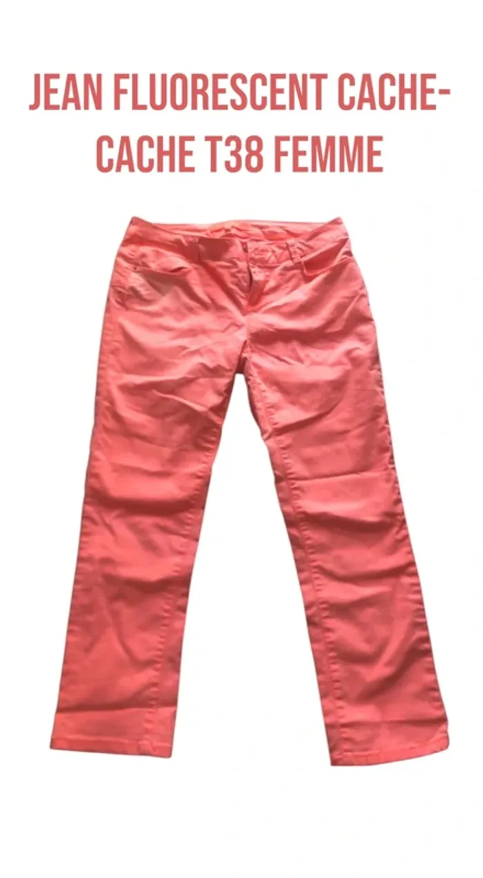 Jean fluorescent cache-cache T38 femme đ