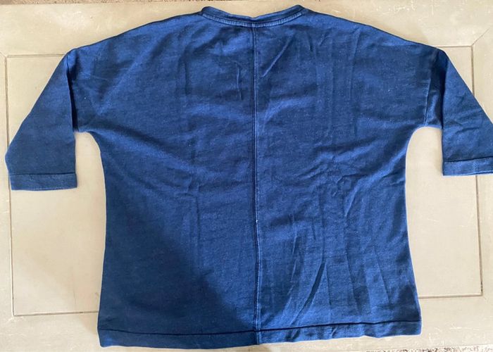 Sweat Esprit taille M / L coupe oversize bleu marine - photo numéro 12