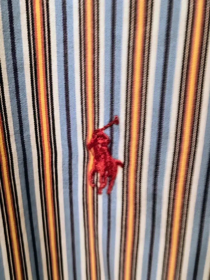 Chemise Ralph Lauren Classic Fit rayée multicolore – XL – Style Vintage Y2K - photo numéro 3