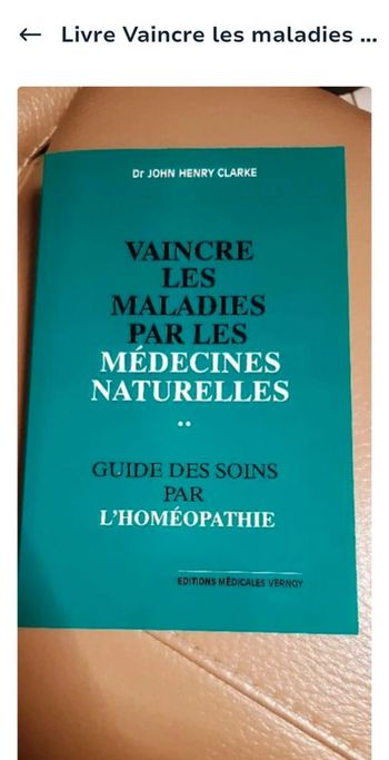 Livre Vaincre les maladies par les médecines naturelles état neuf