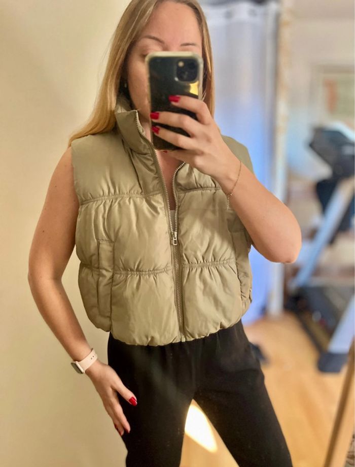 Doudoune veste kaki sans manches H&M 38/40 M/L Achat occasion - Main Image