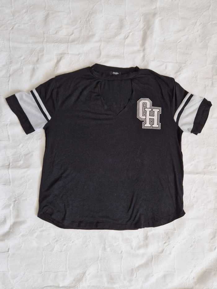 T-shirt noir oversize - photo numéro 7
