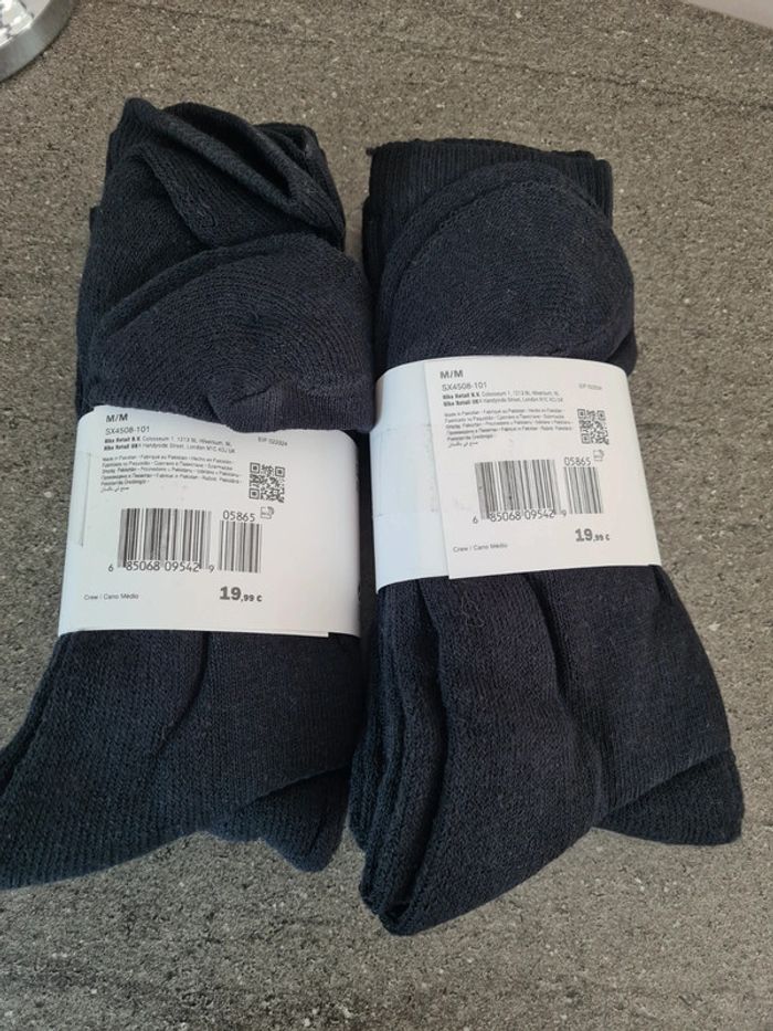 2 paquets de 3 paires de chaussettes nike - photo numéro 2