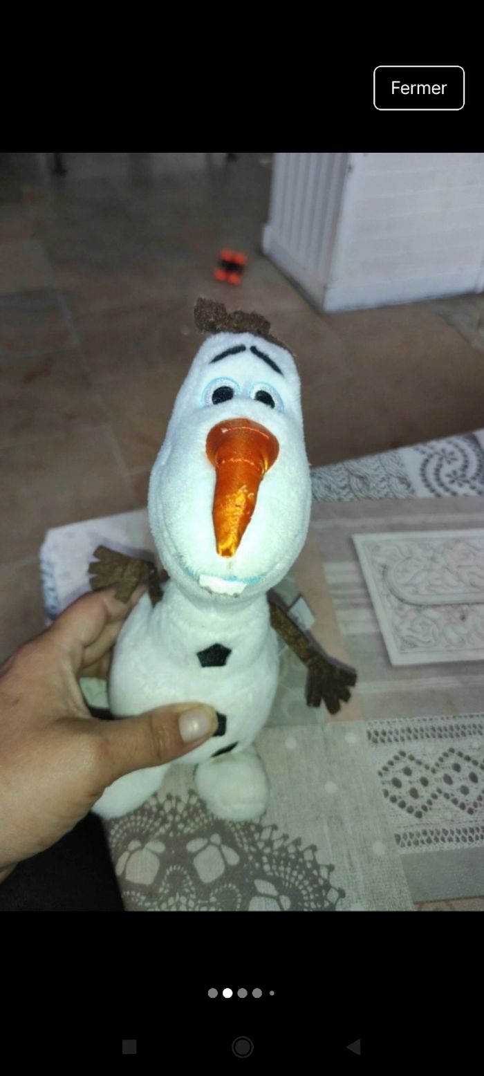 Petite peluche Olaf j40 - photo numéro 4
