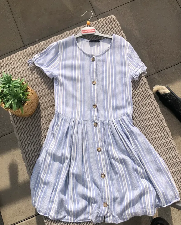 Robe bleu blanc Kiabi