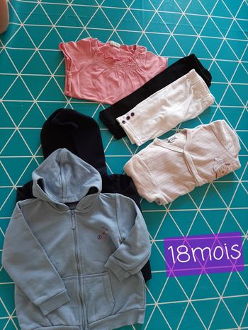 Lot vêtements 18mois fille