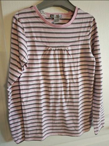 T-shirt rayé manches longues