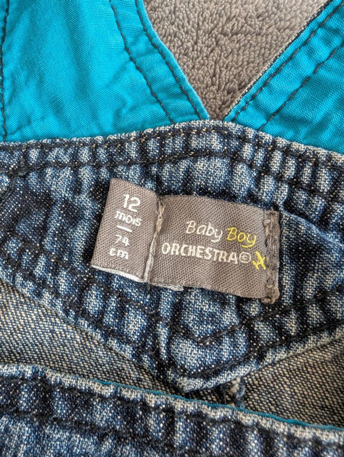 Salopette en jean - 12 mois - Orchestra - photo numéro 2