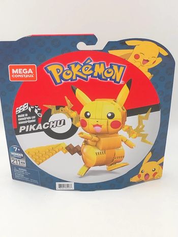 Pikachu a construire Mega Construx 211 pièces Mattel Neuf
