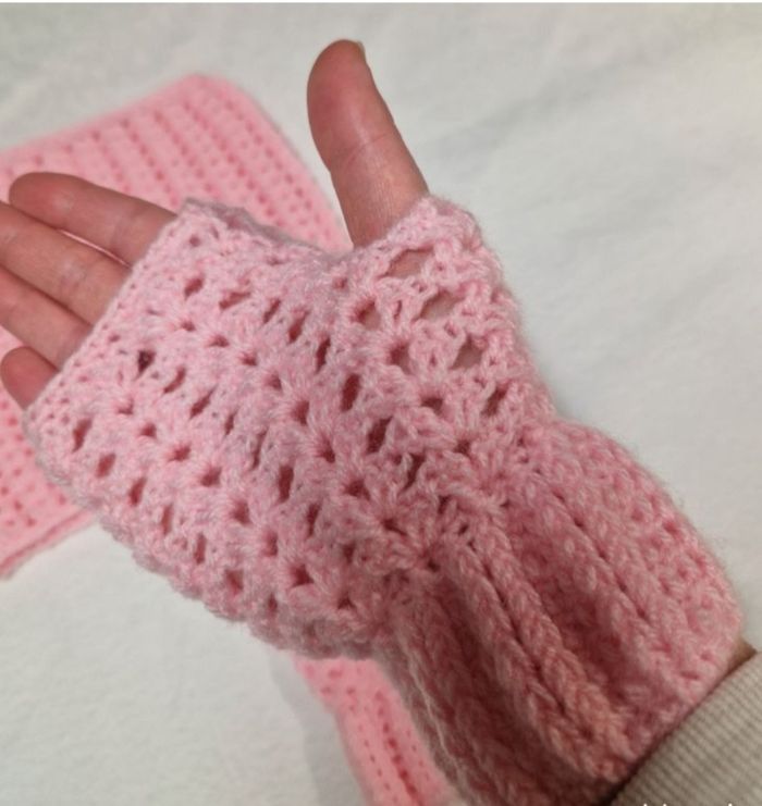 Tour de cou et mitaines - photo numéro 3