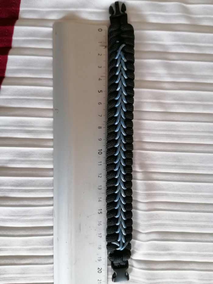 Bracelet en corde et cuir - photo numéro 2