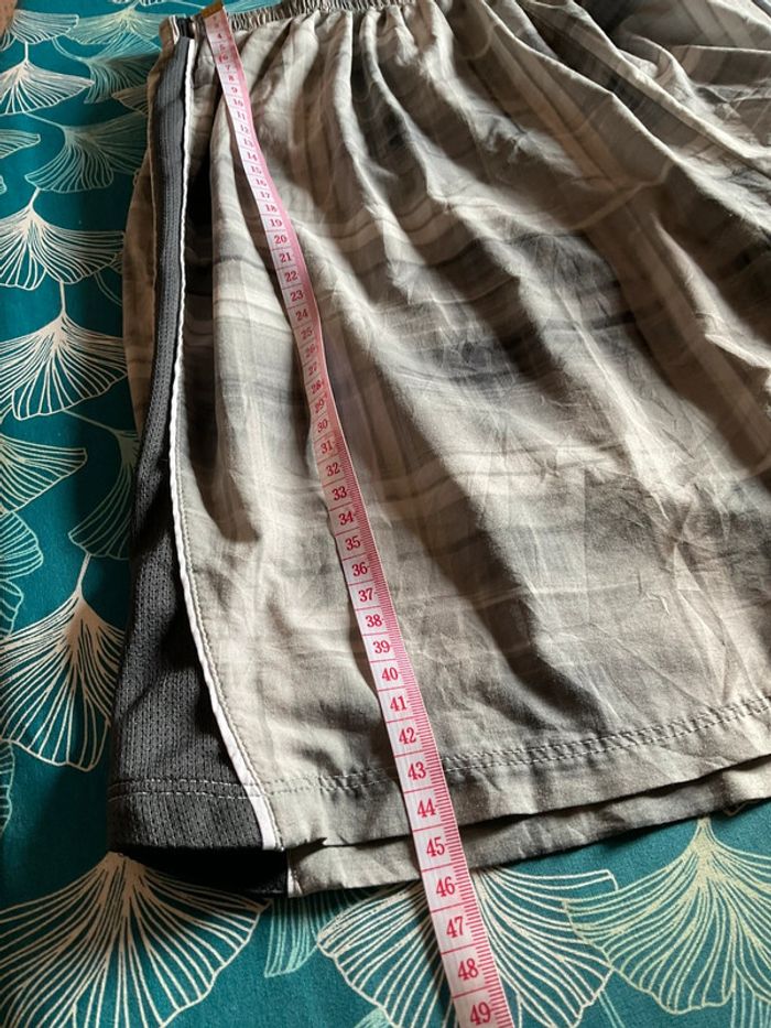 Short léger de sport à carreaux gris pour homme Nike Running taille XL 453 - photo numéro 8