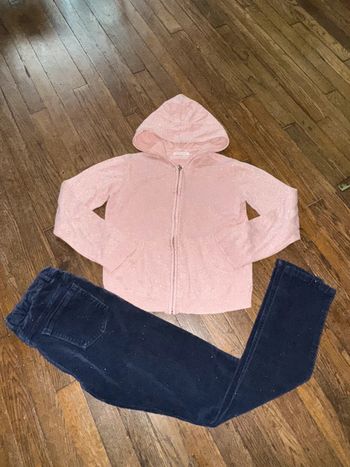 Gilet pailletté et pantalon velour pailletté Monoprix