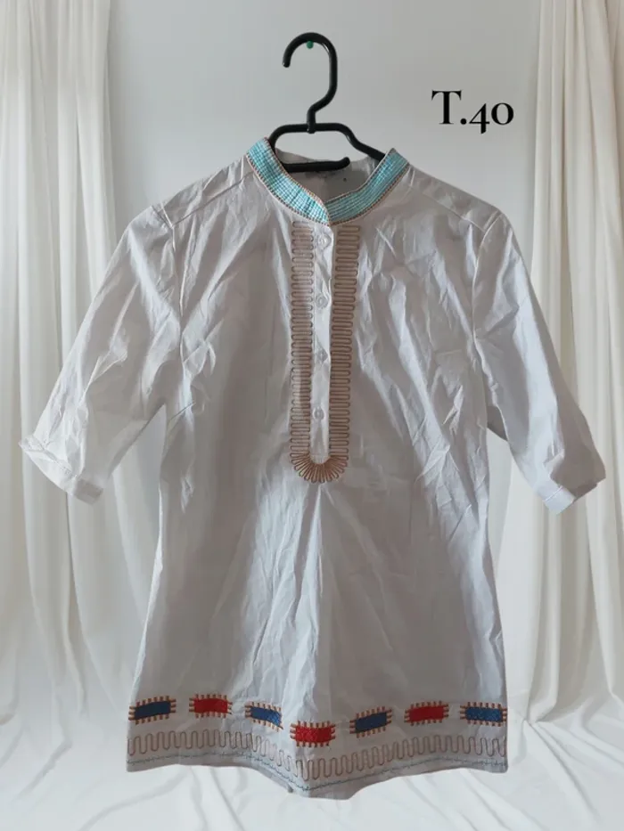 Blouse tunique ethnique-T.40- neuve