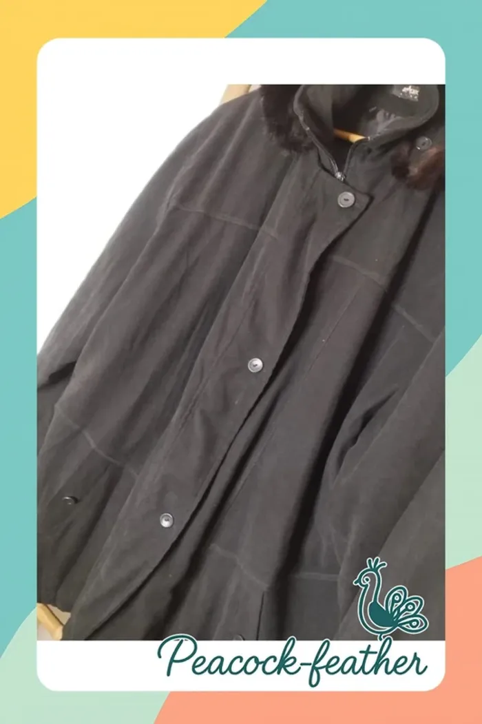 Manteau noir femme xxxl - photo numéro 4