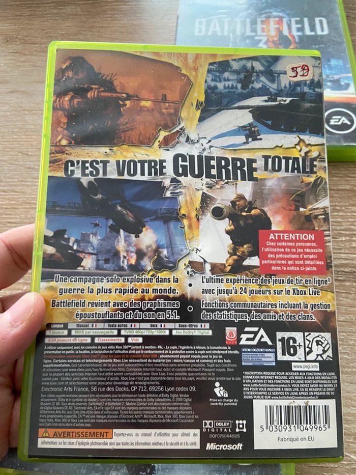 Lot de 3 jeux battlefield xbox 360 - photo numéro 5