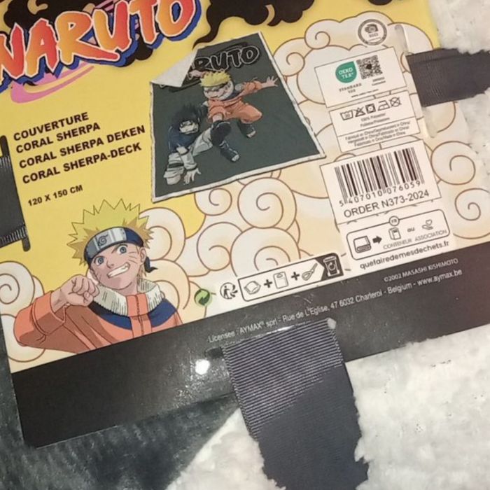 Grande couverture en sherpa Naruto - photo numéro 3