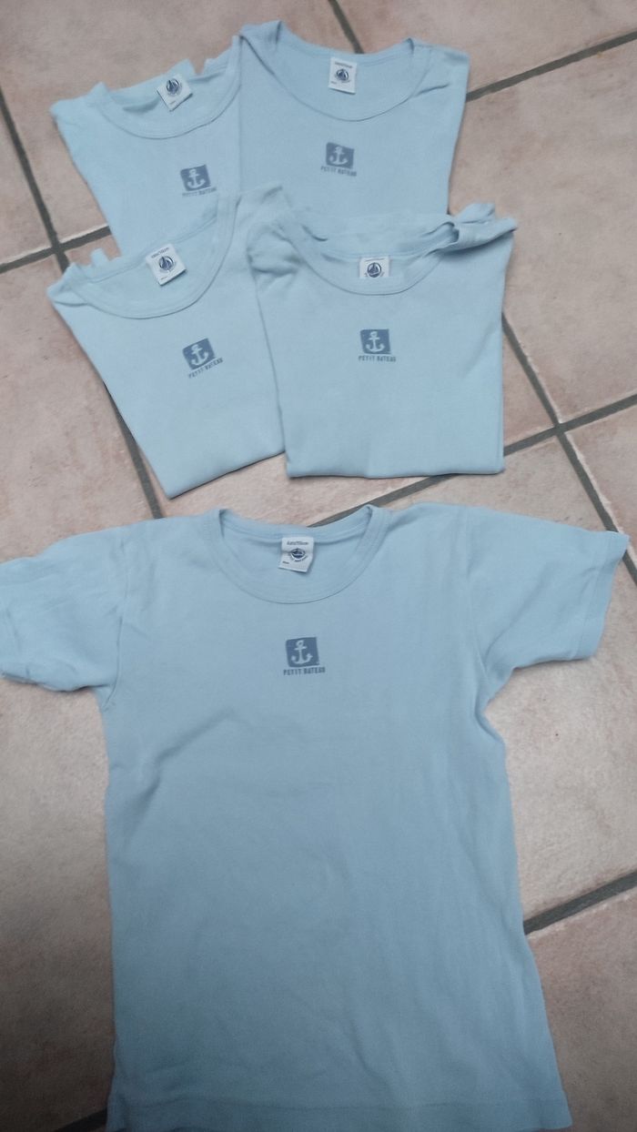 T-shirt Petit bateau bleu