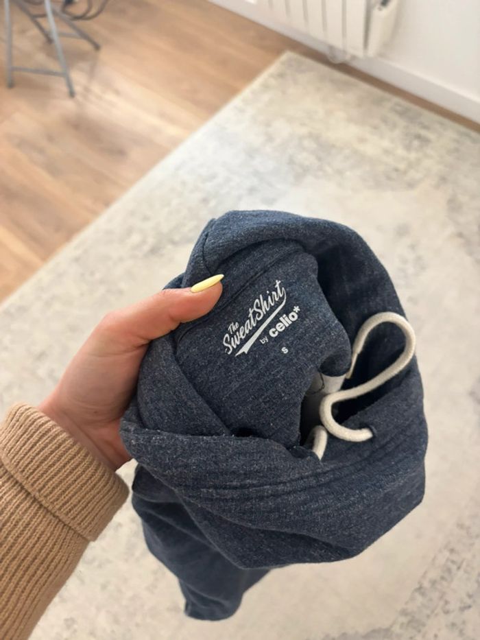 Sweat bleu Celio homme taille S / FR36 / W26 - photo numéro 2