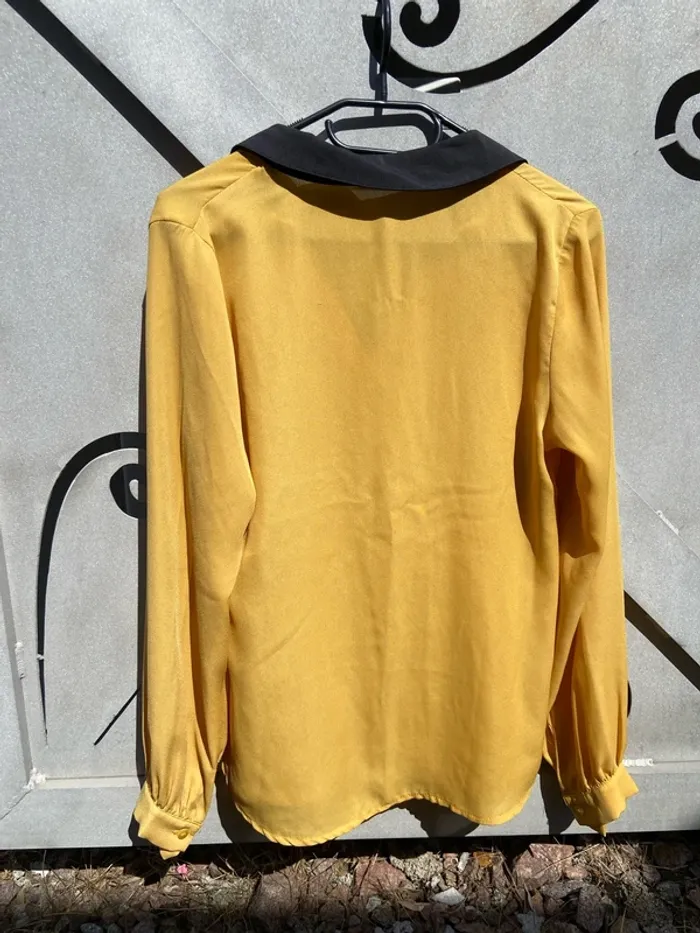 Chemisier Jaune Moutarde Lady Lol Taille 36 - photo numéro 4