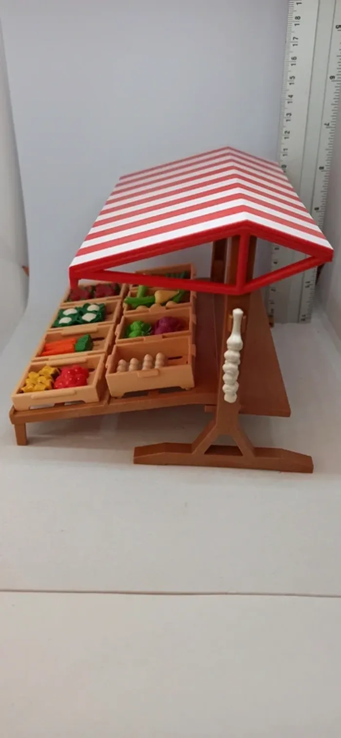 Stand épicerie marché avec légumes playmobil - photo numéro 8