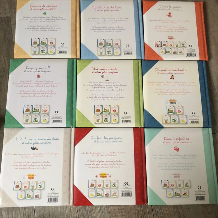 Lot 9 livres comptines pour les bébés fleurus - photo numéro 2