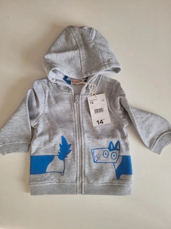 Gilet zippé 12 mois