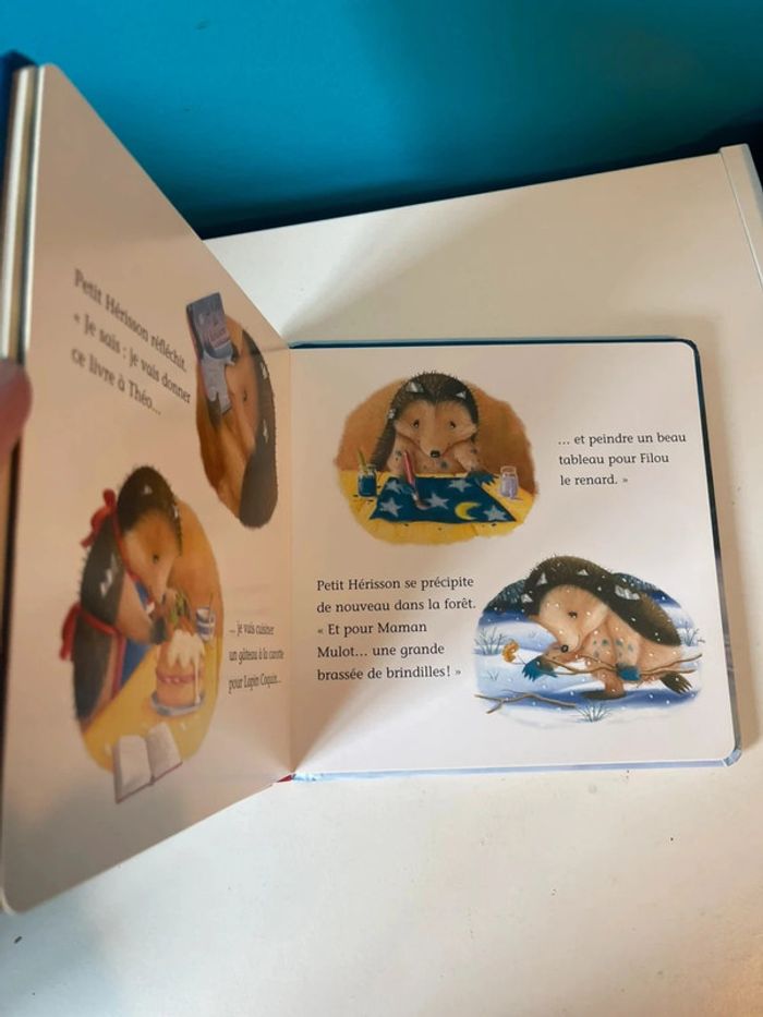 Livre scintillant joyeux Noël petit hérisson - photo numéro 4