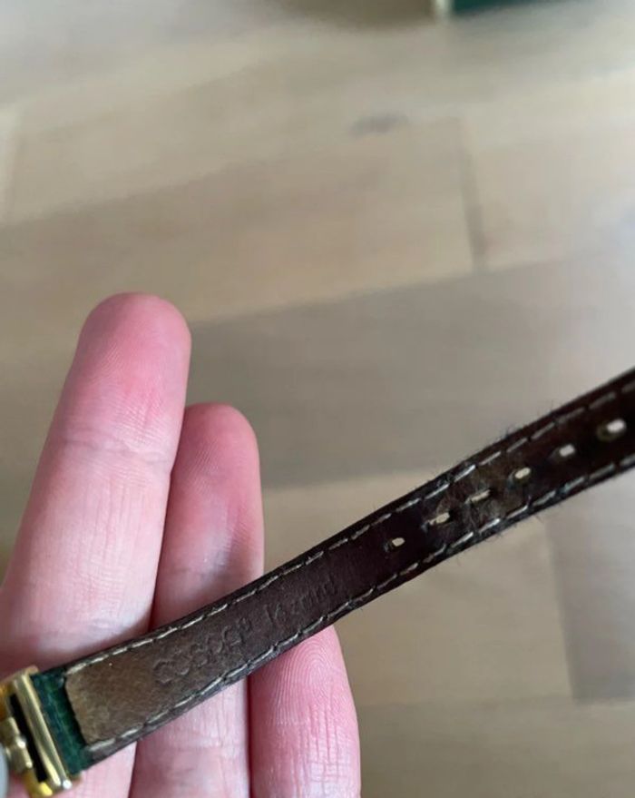 Montre bracelet cuir vintage - Michel Herbelin - photo numéro 3