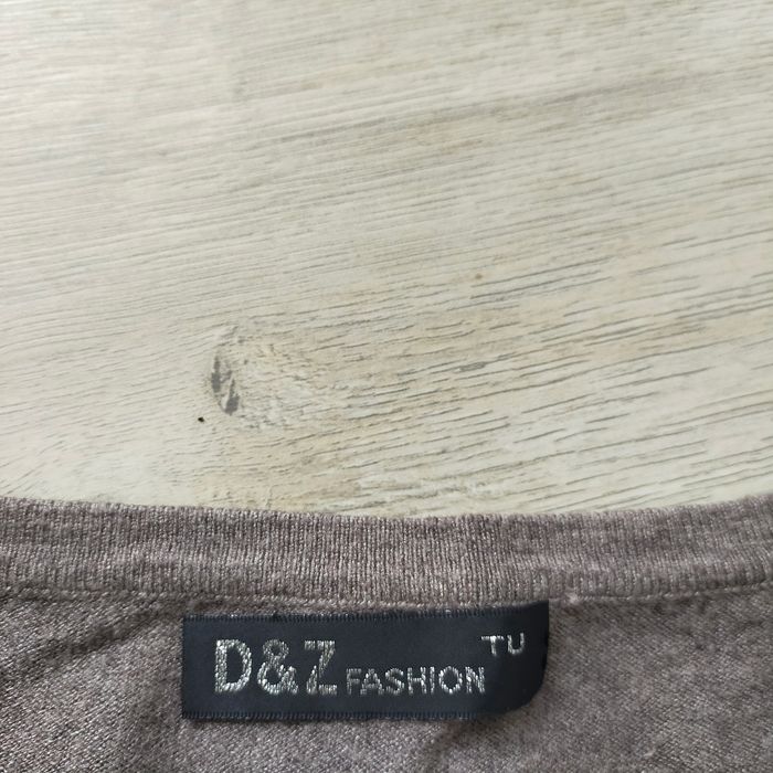 Robe d'hiver a manches longues D&Z fashion marron noir a motifs taille 36 - photo numéro 3