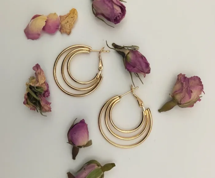 Boucles d'oreilles créoles - photo numéro 2