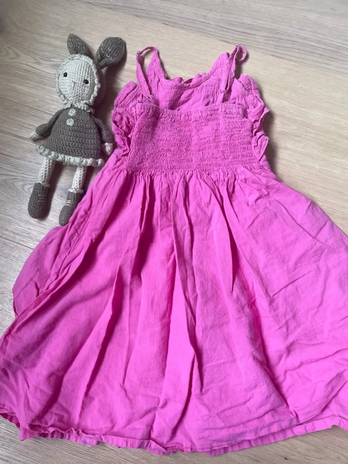 Robe à bretelles rose 4 ans - photo numéro 2
