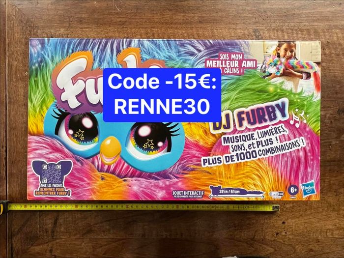 Furby DJ rainbow Peluche interactive Hasbro Dj Furby Rainbow