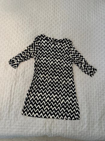 Robe tunique beige et noir M moda h tbe
