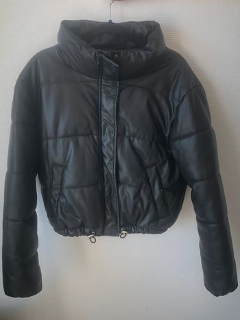 Doudoune simili cuir
