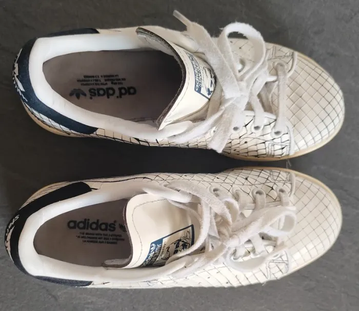 Adidas Stan Smith femme blanches et bleues - photo numéro 5